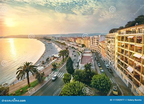 Promenade des Anglais al tramonto