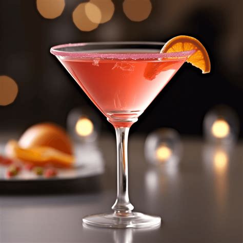 Cosmopolitan cocktail in a Martini glass