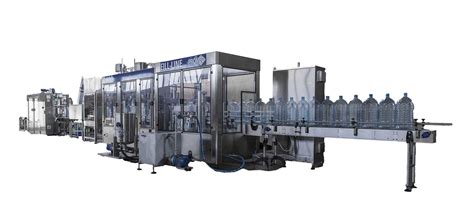 Schema di una linea di imbottigliamento PET