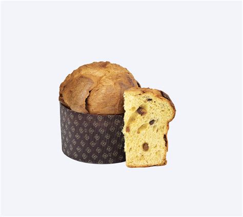 Immagine di un panettone artigianale con canditi e uvetta