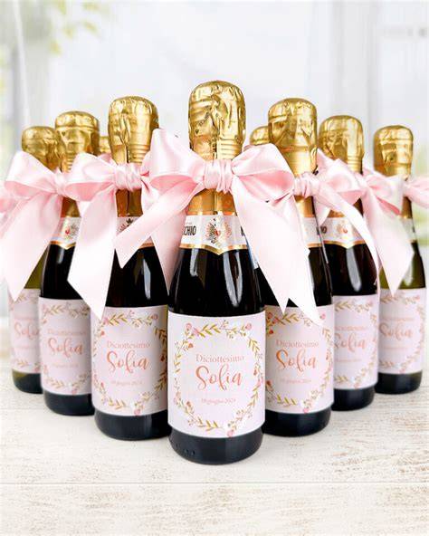 mini bottiglie di prosecco personalizzate