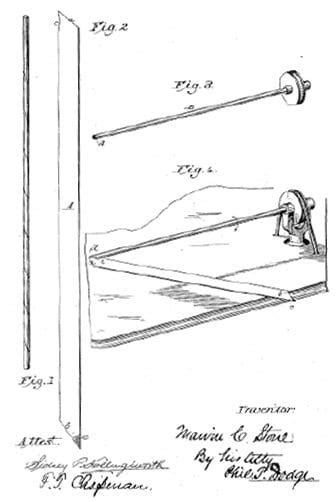 Illustrazione di Marvin C. Stone che inventa la cannuccia di carta