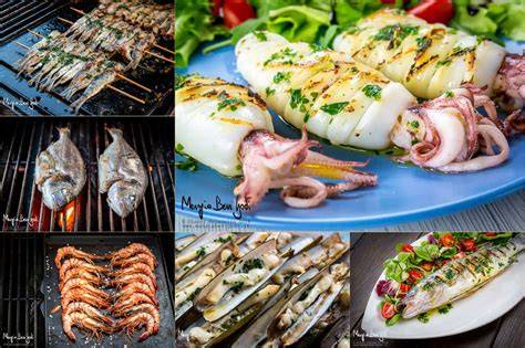 Piatto di pesce alla griglia con un calice di Greco di Tufo