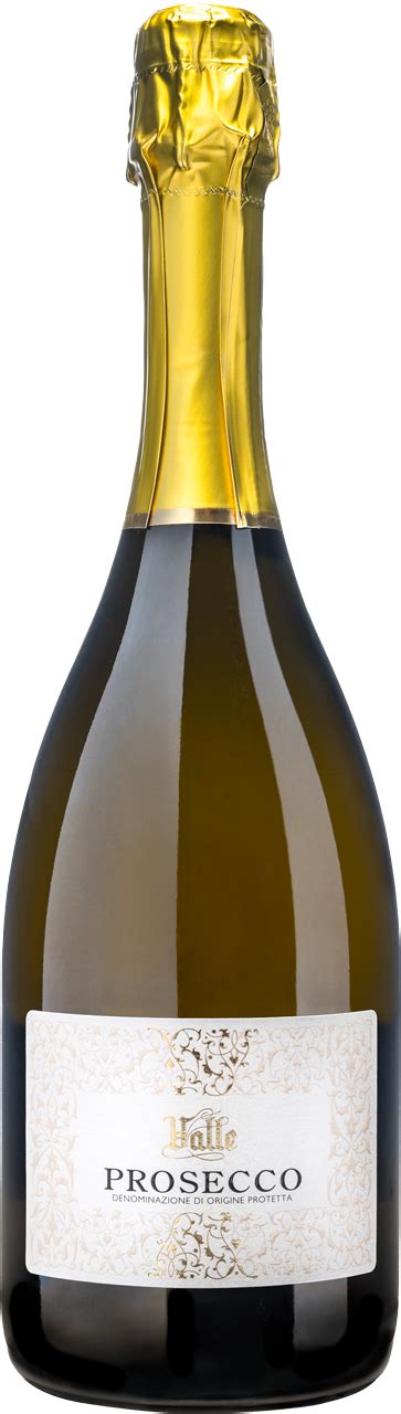 Vetrina di una bottiglia di Prosecco in un negozio duty-free