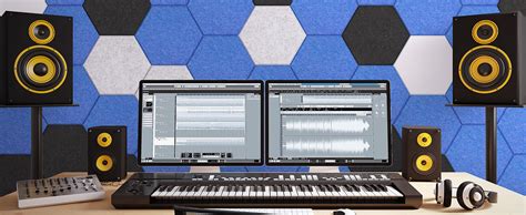 Strumenti musicali acustici in un ambiente da studio