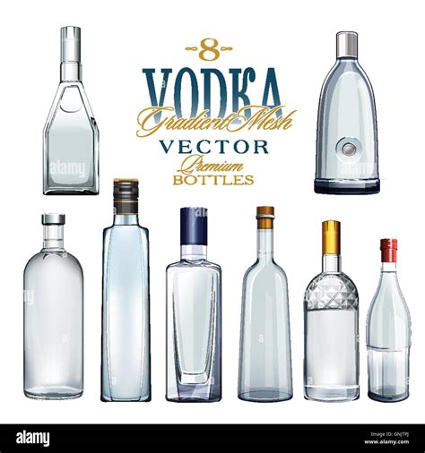 Vignetta di un bar con bottiglie di vodka stilizzate sullo sfondo