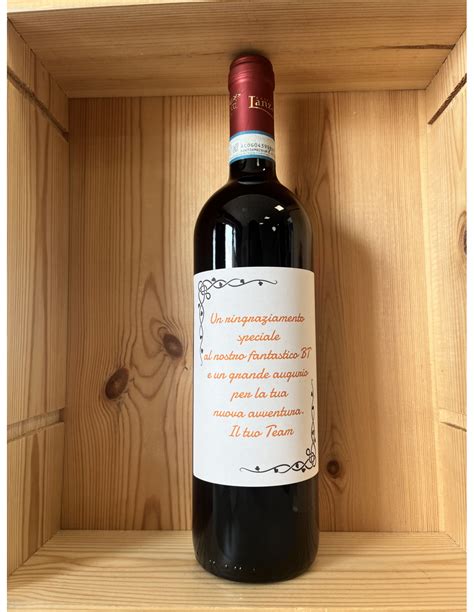 Bottiglia di vino con capsula personalizzata