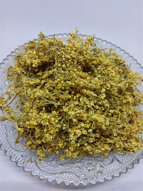 Fiori di sambuco essiccati al sole su una teglia