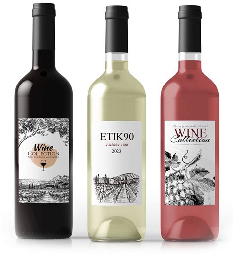 Esempi di etichette di vino che richiamano legni pregiati