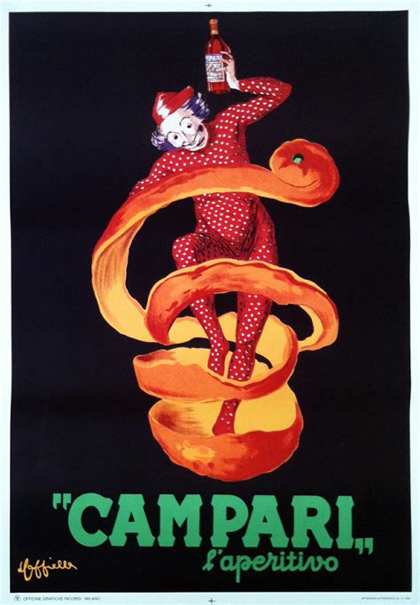 Manifesto Campari di Cappiello con arlecchino