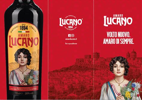 Manifesto pubblicitario vintage di Amaro Lucano