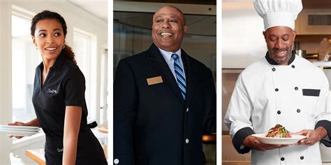 Staff in a hotel uniform polishing silverware