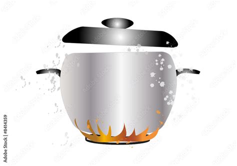 Pentola con fichi e spezie sul fuoco