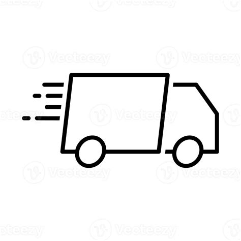 Icona di un camion che consegna un pacco