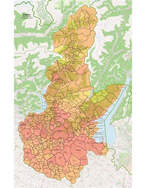 Paesaggio collinare della provincia di Brescia