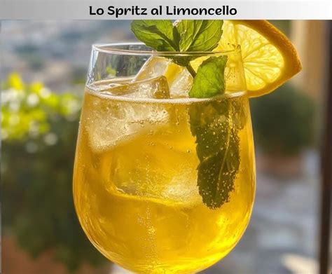 Ingredienti per un Limoncello Spritz: Prosecco, Limoncello, Acqua Soda, Ghiaccio e Guarnizioni
