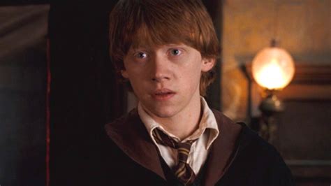 Rupert Grint giovane sul set di Harry Potter