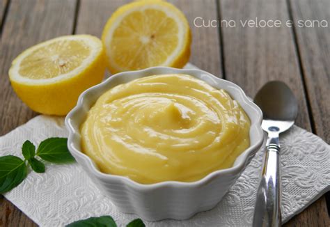 Processo di preparazione della crema al limone