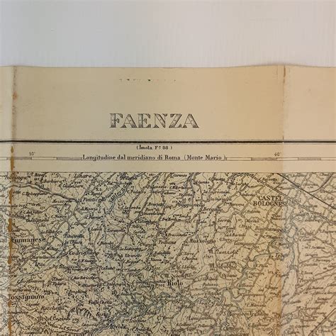 Mappa dell'area di Faenza con evidenziate le cantine