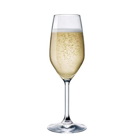 Bicchiere di vino spumante con bollicine