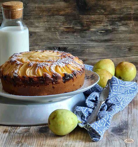 Ingredienti per una torta ricotta e pere