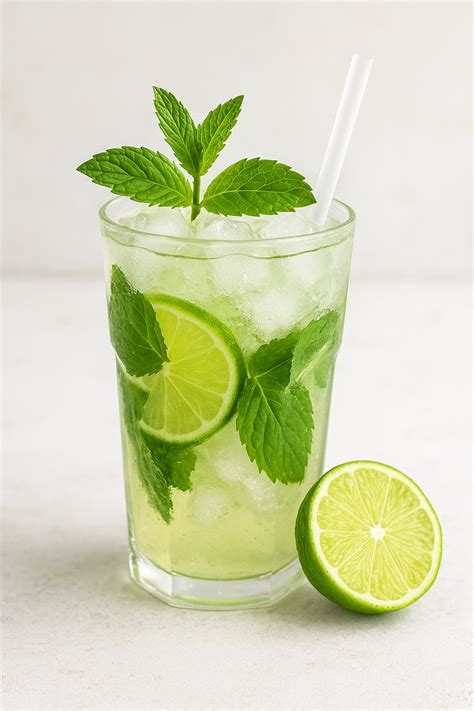Ingredienti per un Mojito: rum, menta, lime, zucchero e soda