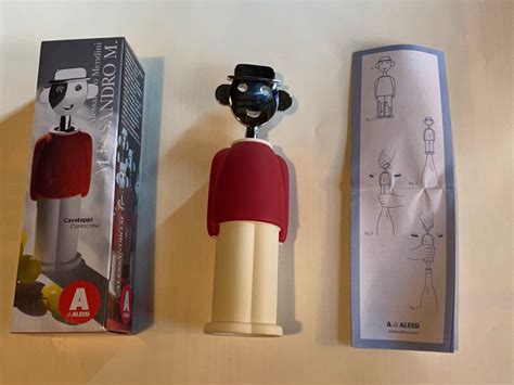 Dettaglio del meccanismo a leva del cavatappi Alessi Alessandro M.