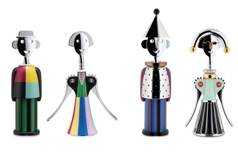 Particolare di un cavatappi Alessi Alessandro M. con finitura multicolor