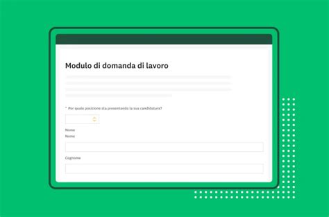 Schermata di un portale universitario online con moduli di domanda