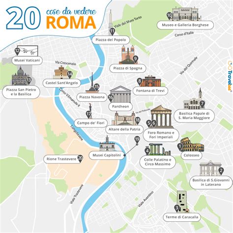 Mappa delle enoteche di Roma