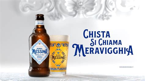 Vecchia pubblicità della Birra Messina