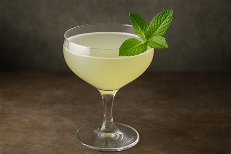Bicchiere di cocktail al pompelmo con menta e lime