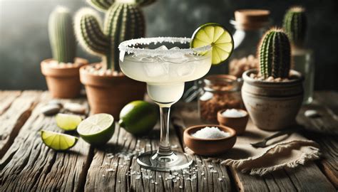 Bicchiere di Margarita con guarnizione di lime