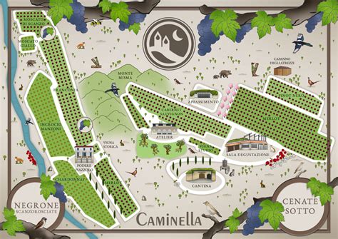 Mappa dei vigneti sull'Etna