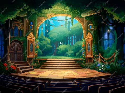 palco teatrale vuoto