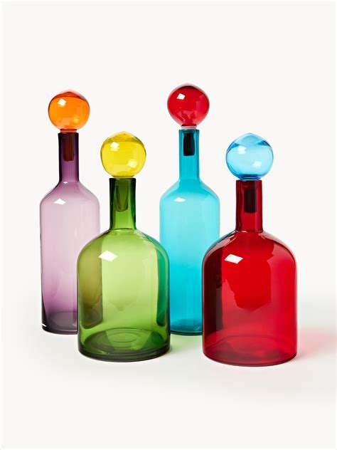 bottiglie di vetro dal design insolito