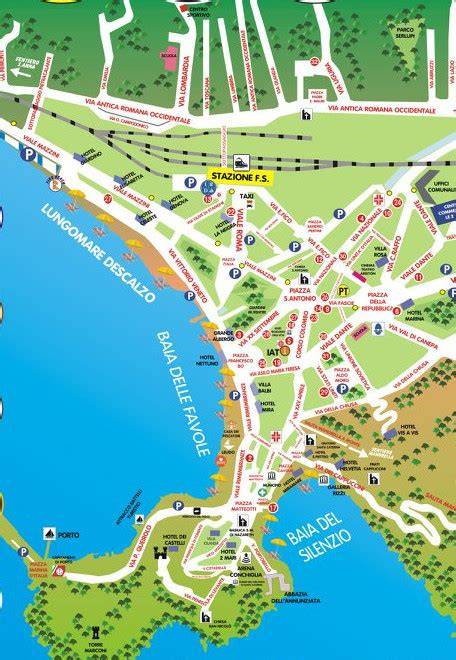 Mappa della Liguria con evidenziata Sestri Levante e la Baia del Silenzio