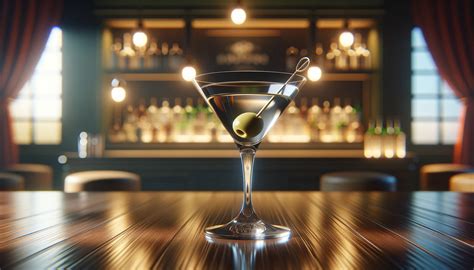 cocktail bar con bicchiere di Martini