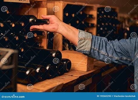 bottiglie di vino su scaffali in legno