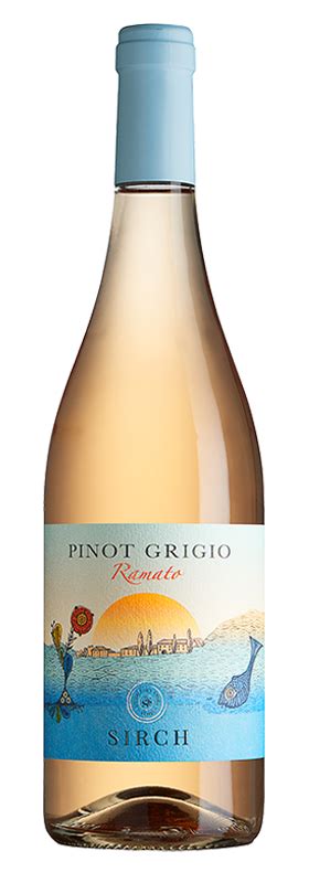 Calice di Pinot Grigio Ramato con riflessi ramati