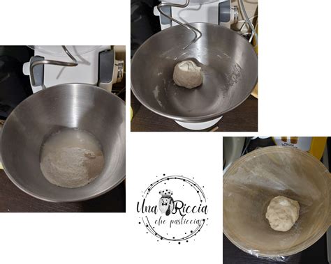 Impasto del panettone nella planetaria