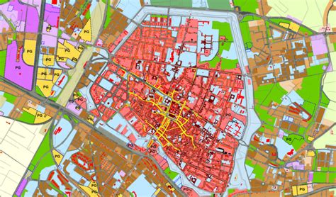 una mappa di Ferrara che evidenzia la posizione dell'Enoteca