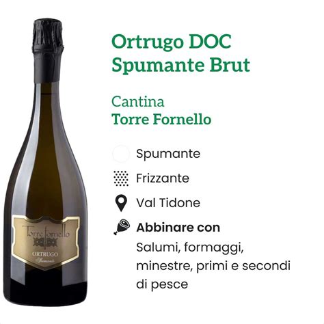 Bottiglia di spumante Ortrugo Torre Fornello