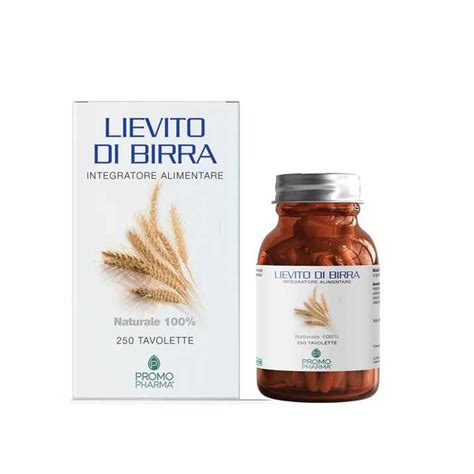Scatola di integratori di lievito di birra in compresse