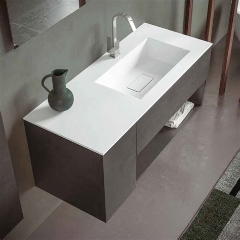 bagno moderno con lavabo incasso champagne