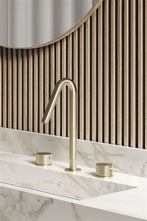 dettaglio rubinetteria abbinata a lavabo champagne