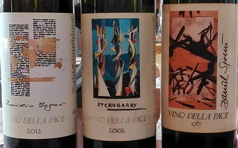 Etichette di diversi vini della Tenuta Filippi