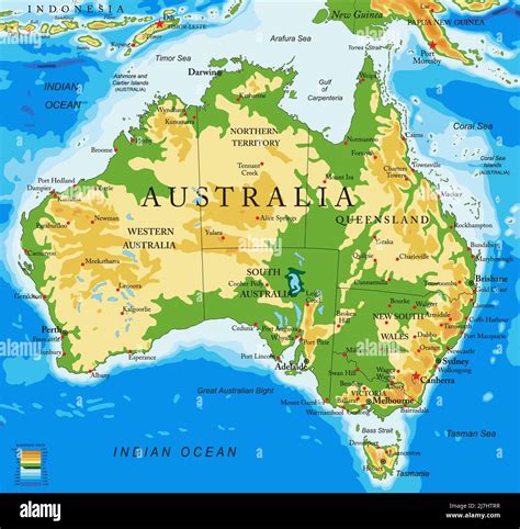 Mappa dell'Australia