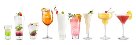 Varietà di bicchieri per cocktail