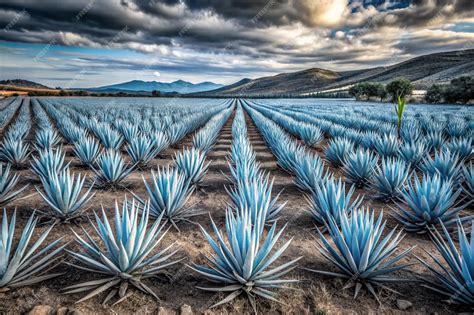 Piantagione di agave blu Weber